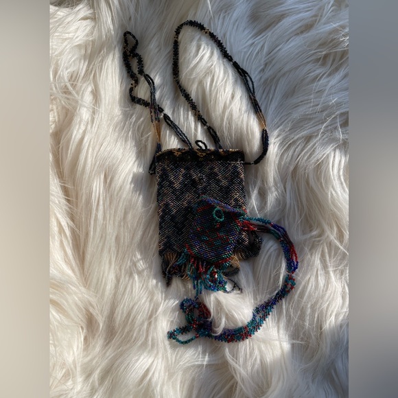 Set of Handmade Beaded Necklace Pouch Bags, Prayer Bags from Israel - Picture 3 of 16